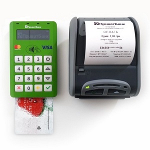 Оплата банківською карткою у вас на об'єкті з видачею чека